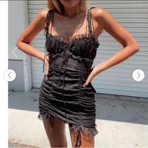 NWOT Skylar + Madison Autumn Nights Black Lace Mini Dress Size M